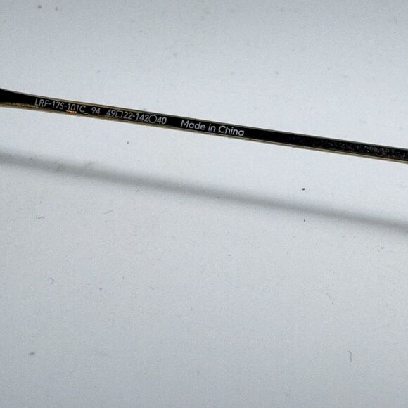 Jins Eyeglasses Frame LRF-17S-101C 94 blk 49-22-142 Used Condition H15376 - Picture 6 of 7